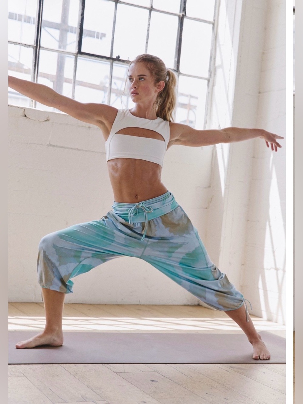 Free People Take It Easy Printed Pants NWT